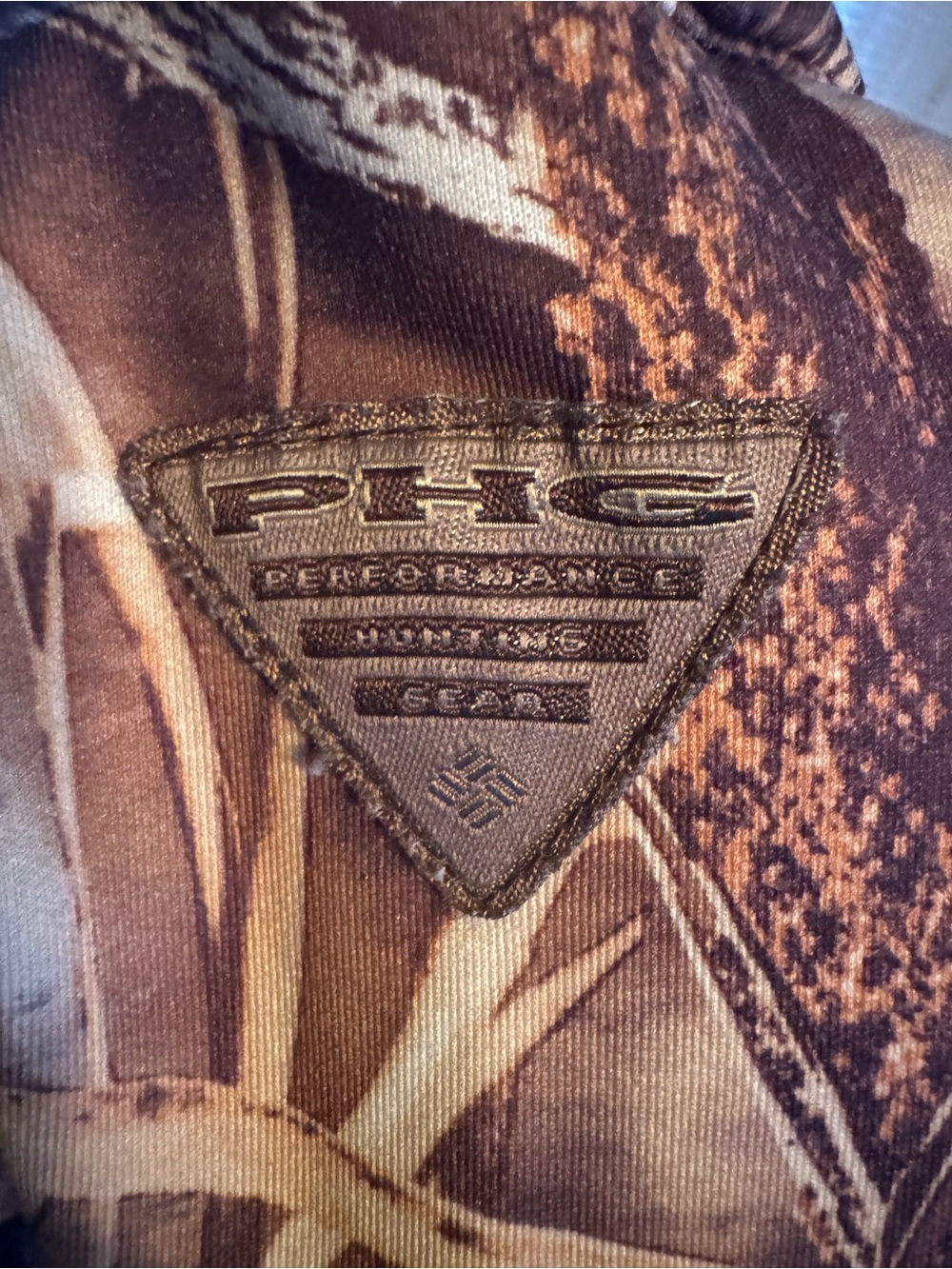 Columbia Realtree PHG Brown Camouflage Performance Half-Zip Jacket - Picture 5 of 5